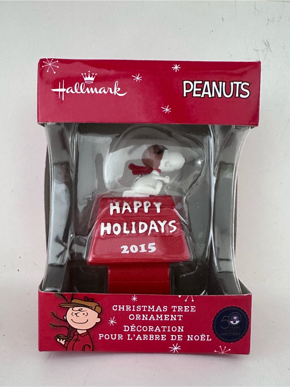 2015 hallmark 50th anniversary peanuts snoopy ornament